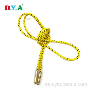 Cable de cuerda elástica de poliéster con puntas de metal